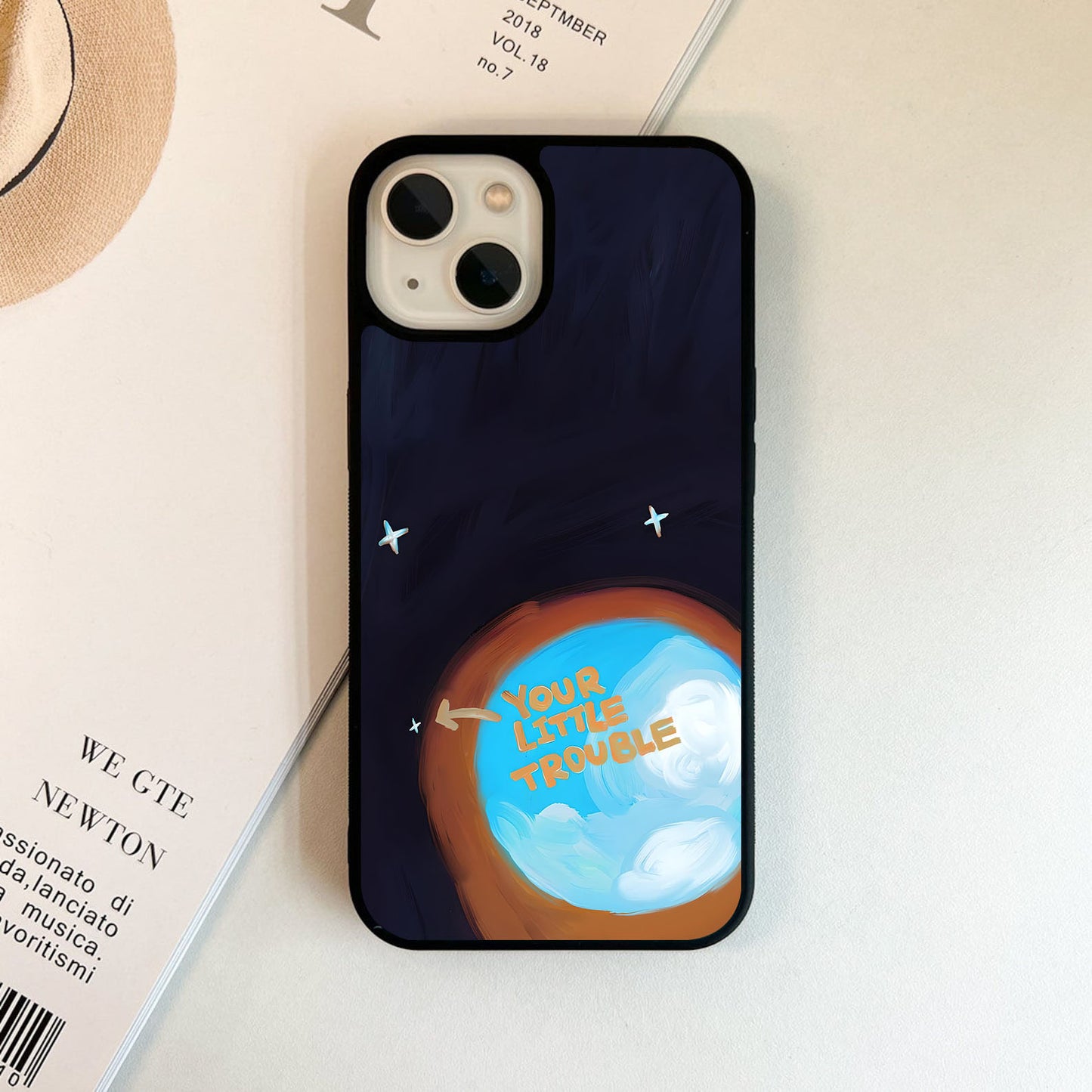 Tiny Trouble Planet Glass Case