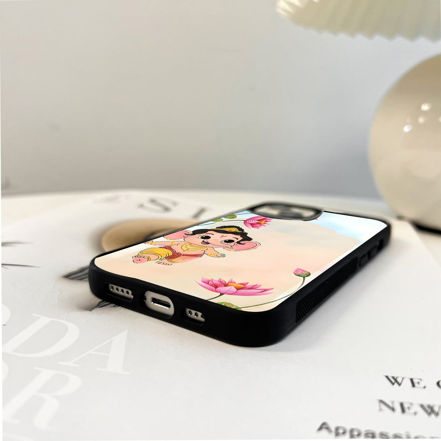 Always With Ganesha Glass Case