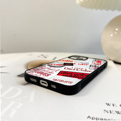Diet Coke Sticker Glass Case
