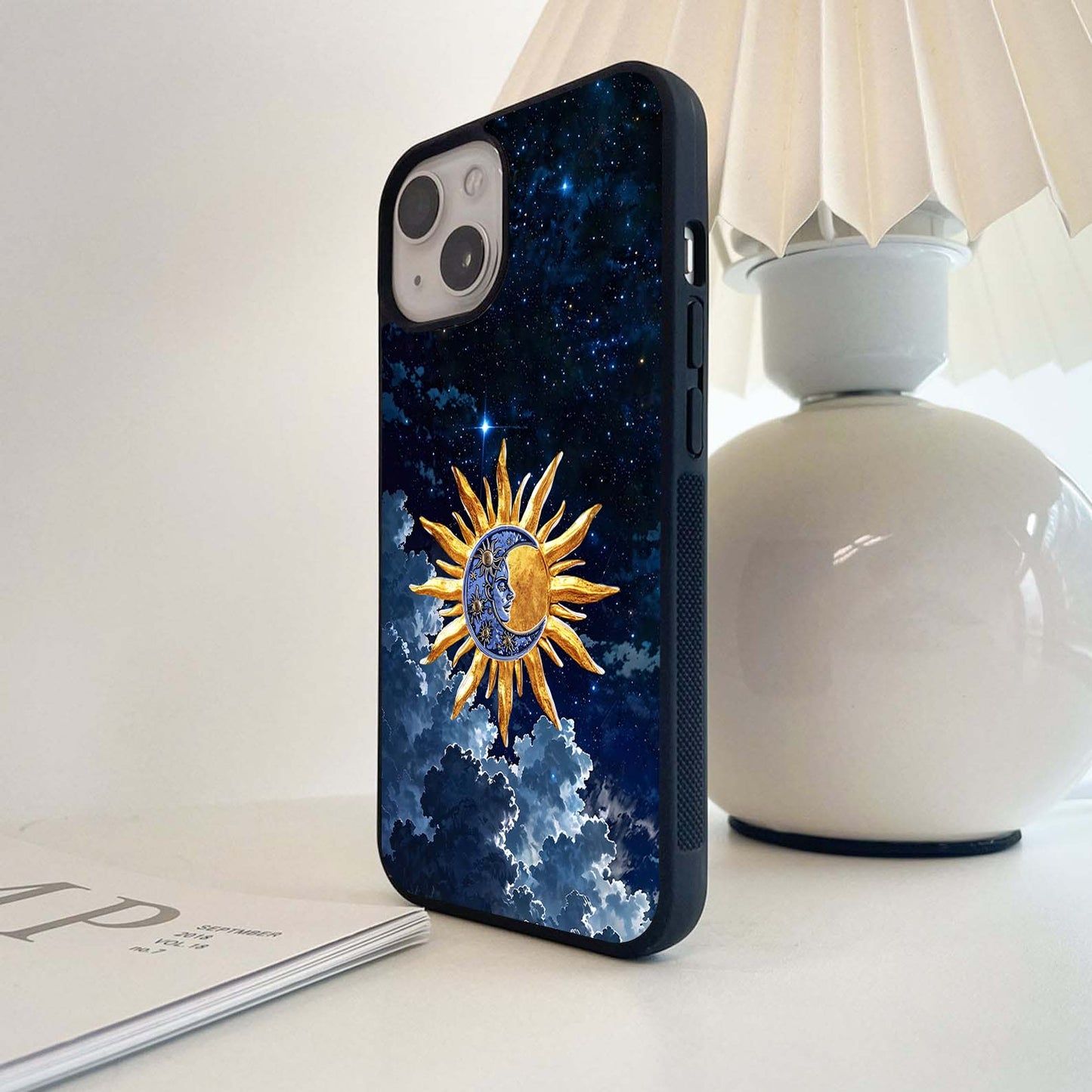 Celestial Gold Embrace Glass Case