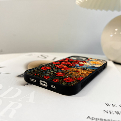 Crimson Breeze Dance Glass Case