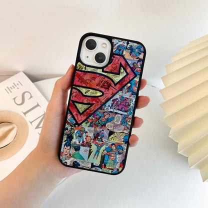 Superman Vintage Comic Glass Case