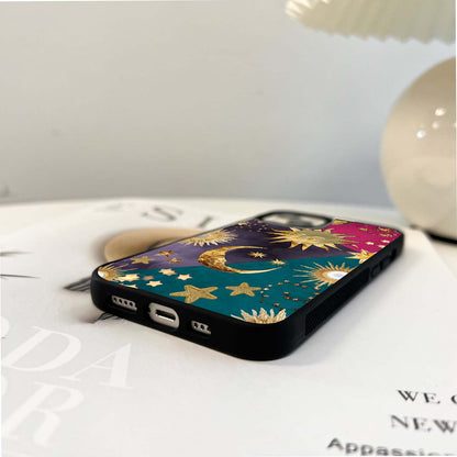 Celestial Gold Tapestry Glass Case