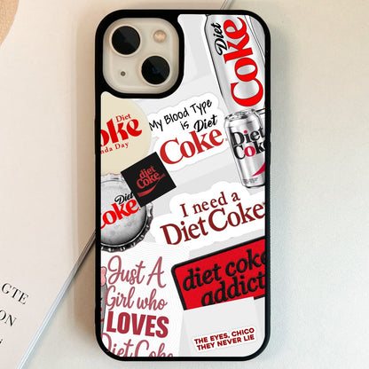 Diet Coke Sticker Glass Case