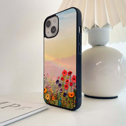 Rainbow Bloom Horizon Glass Case