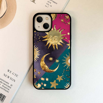 Celestial Gold Tapestry Glass Case