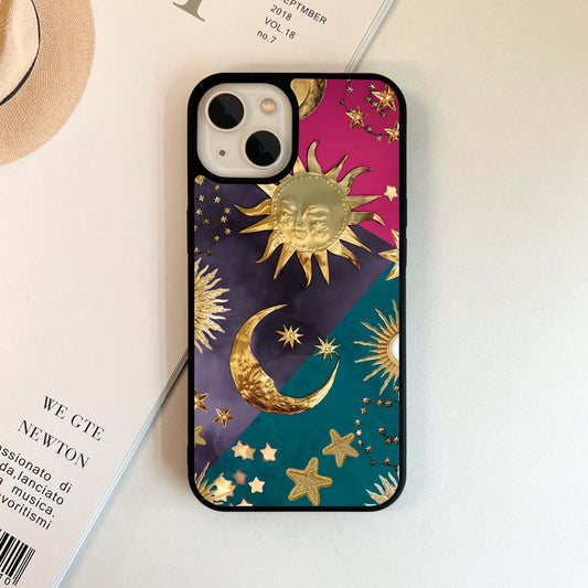 Celestial Gold Tapestry Glass Case