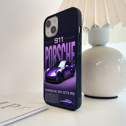Porsche Purple GT3 Dream Glass Case