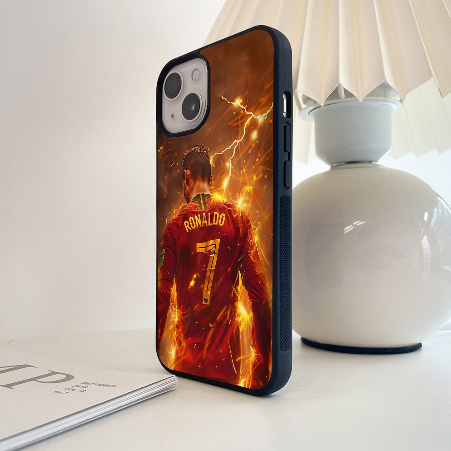 Ronaldo Number Seven Fire Glass Case