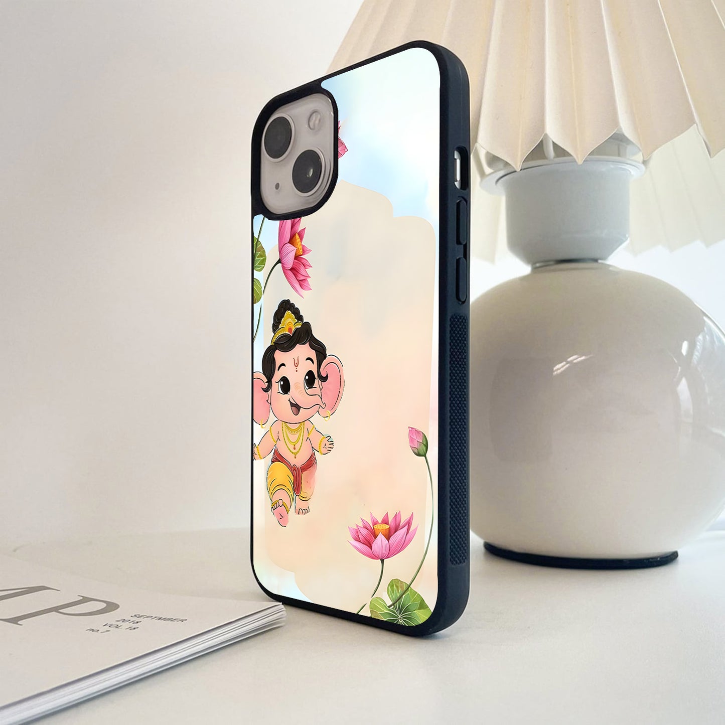 Always With Ganesha Glass Case