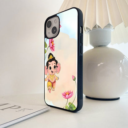 Always With Ganesha Glass Case