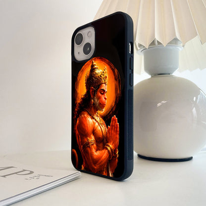 Ram Bhakt Hanuman Glass Case