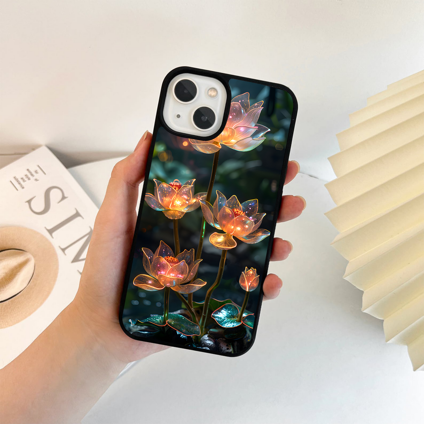 Celestial Lotus Light Glass Case