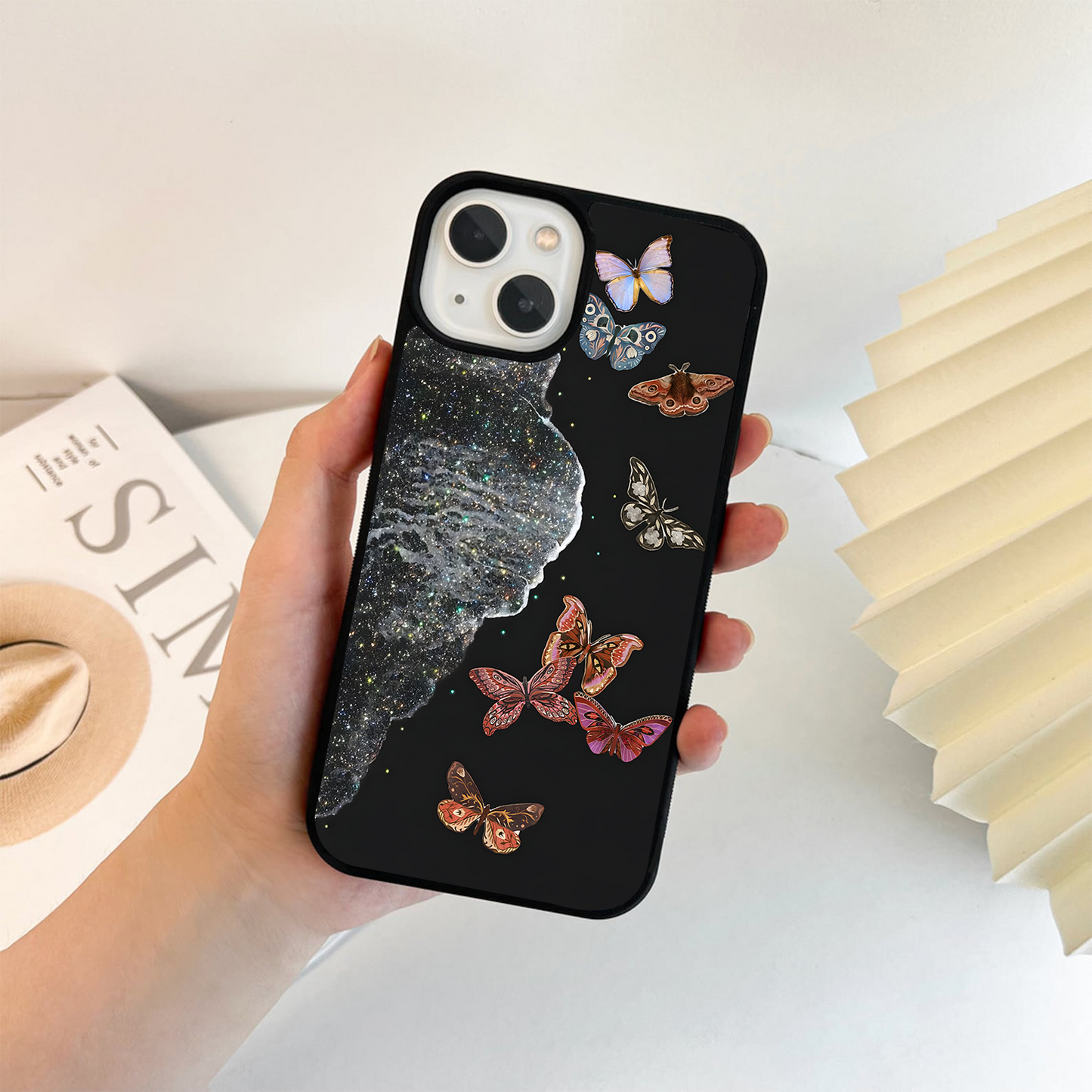 Butterfly Cosmic Soul Glass Case