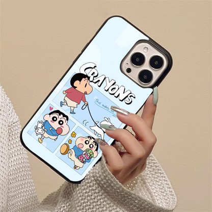 Shinchan Cryons Glass Case