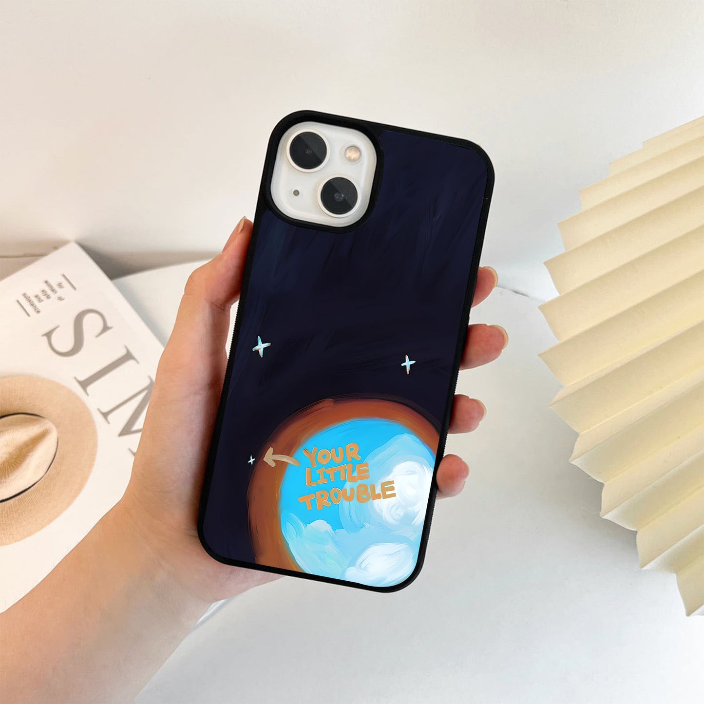 Tiny Trouble Planet Glass Case