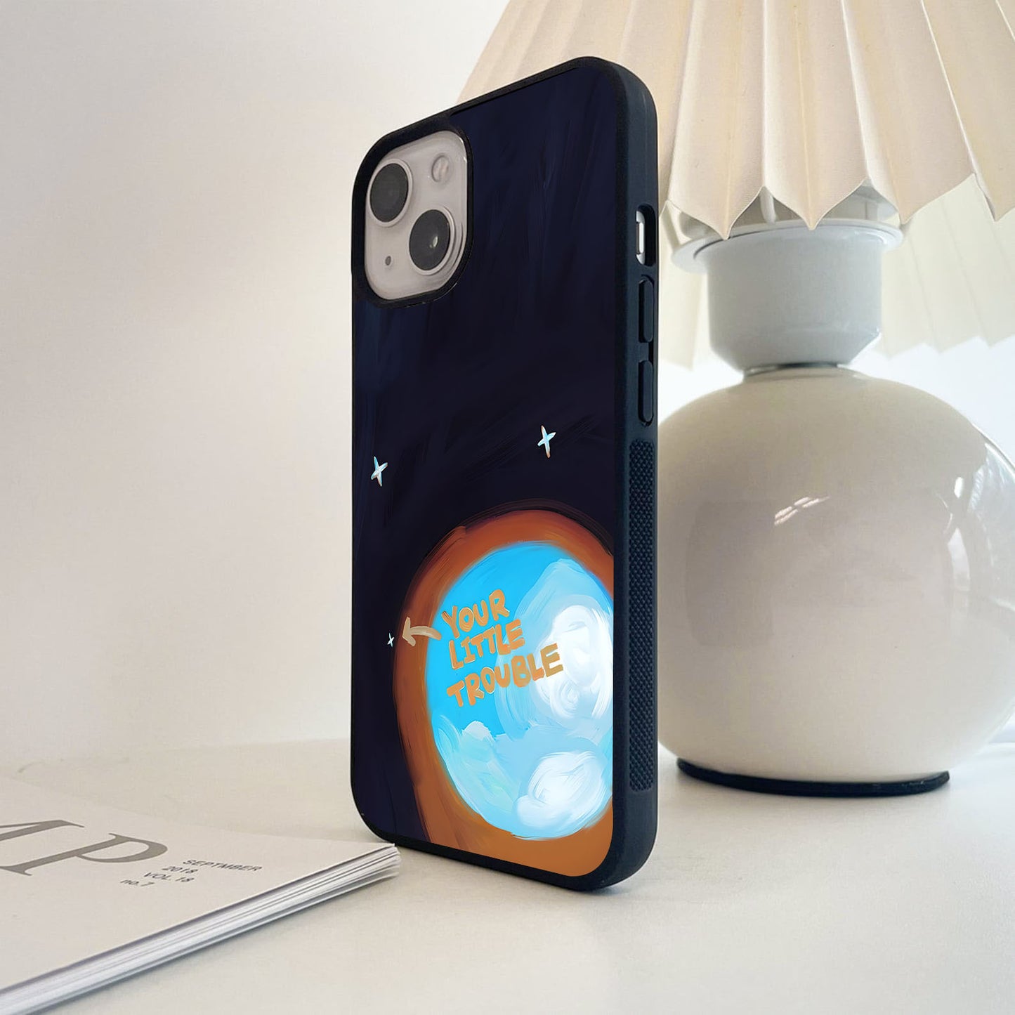 Tiny Trouble Planet Glass Case