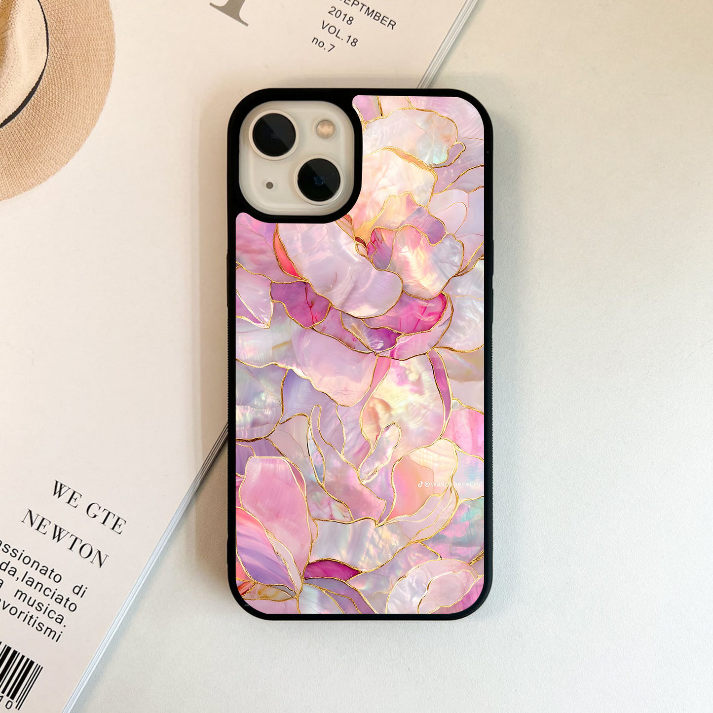 Pearl Petal Fantasy Glass Case