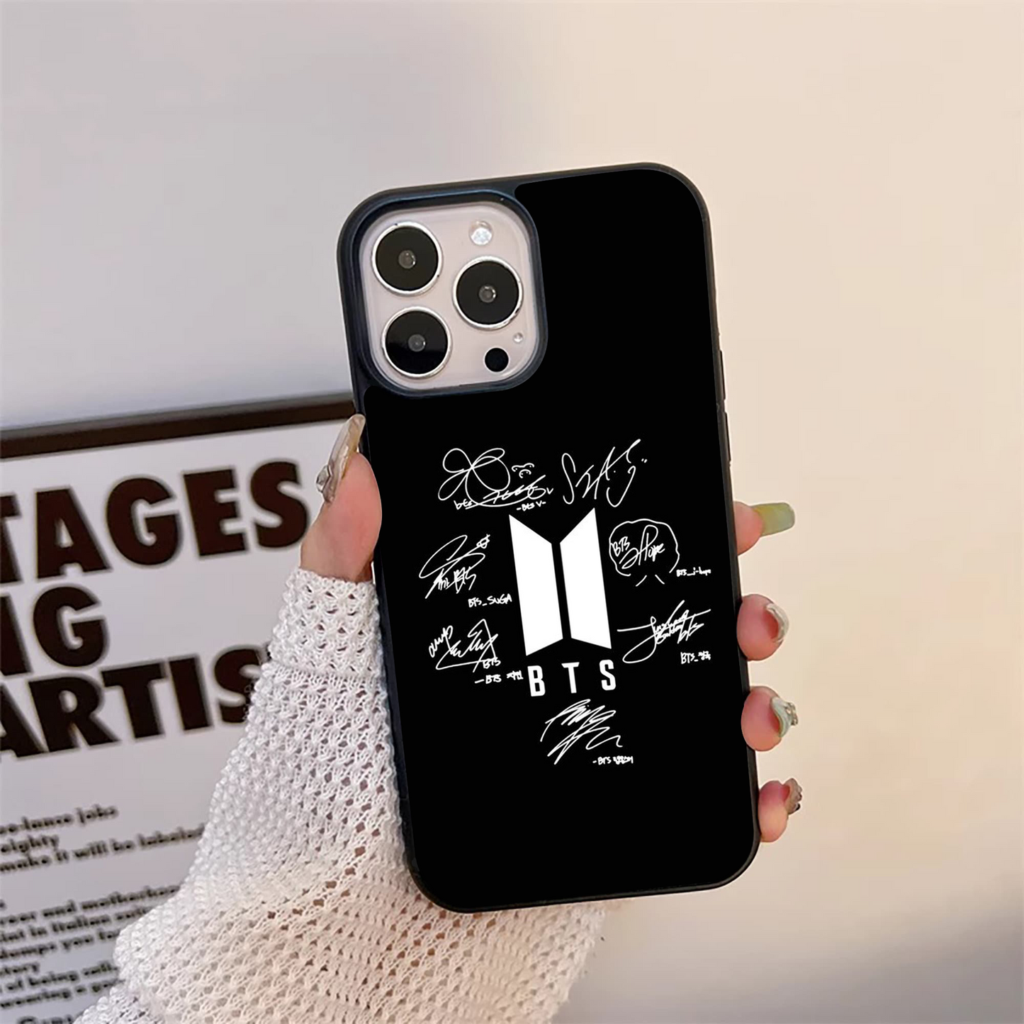 BTS Love Signature Glass Case