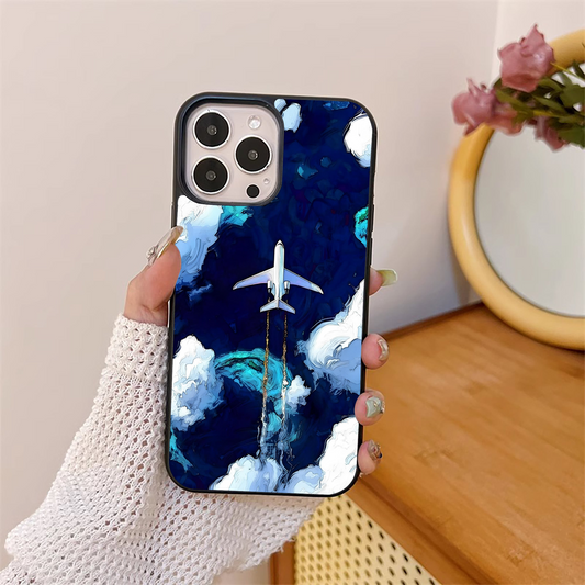 Dark Airplane Glass Case