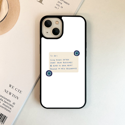 Slow Down Often Quote Glass Case