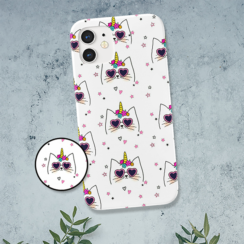 Party Cat Slim Case Cover With Same Design Holder