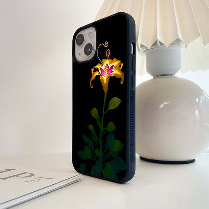 Enchanted Fire Lily Glass Case