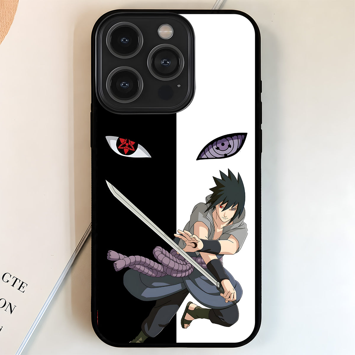 Naruto Sasuke Sharingan Glass Case