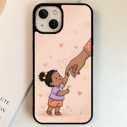 Mommy Hand Promise Glass Case