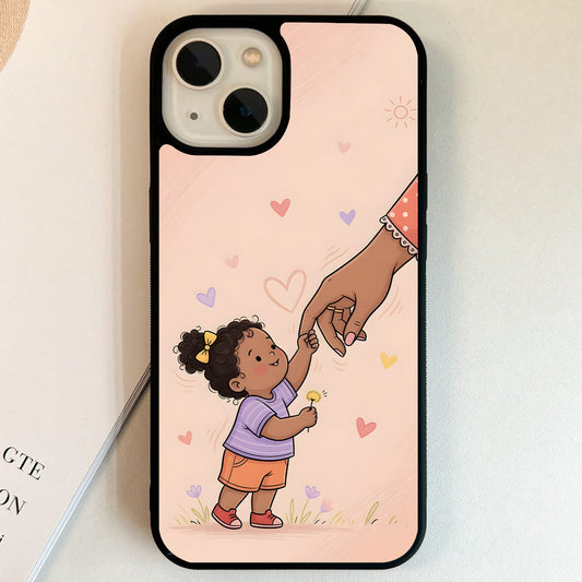 Mommy Hand Promise Glass Case