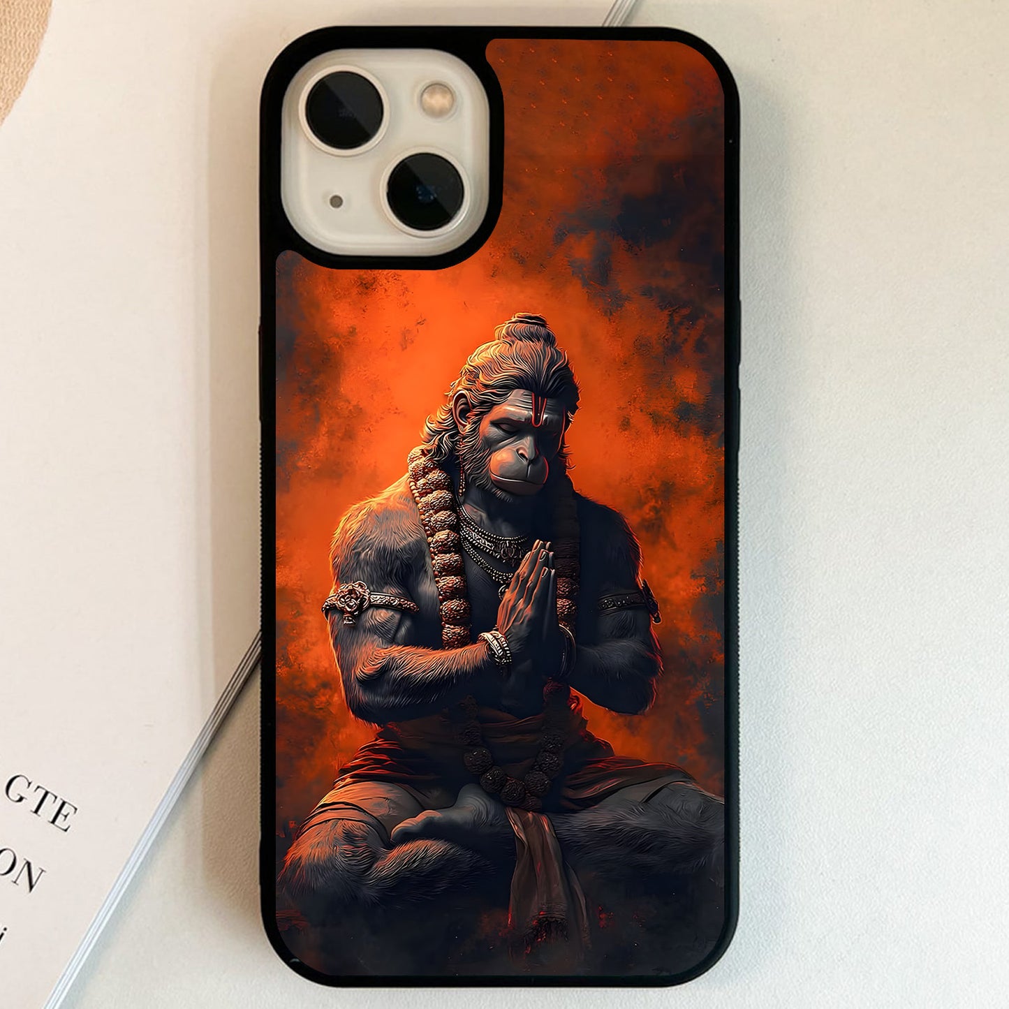 Sacred Hanuman Fire Glass Case