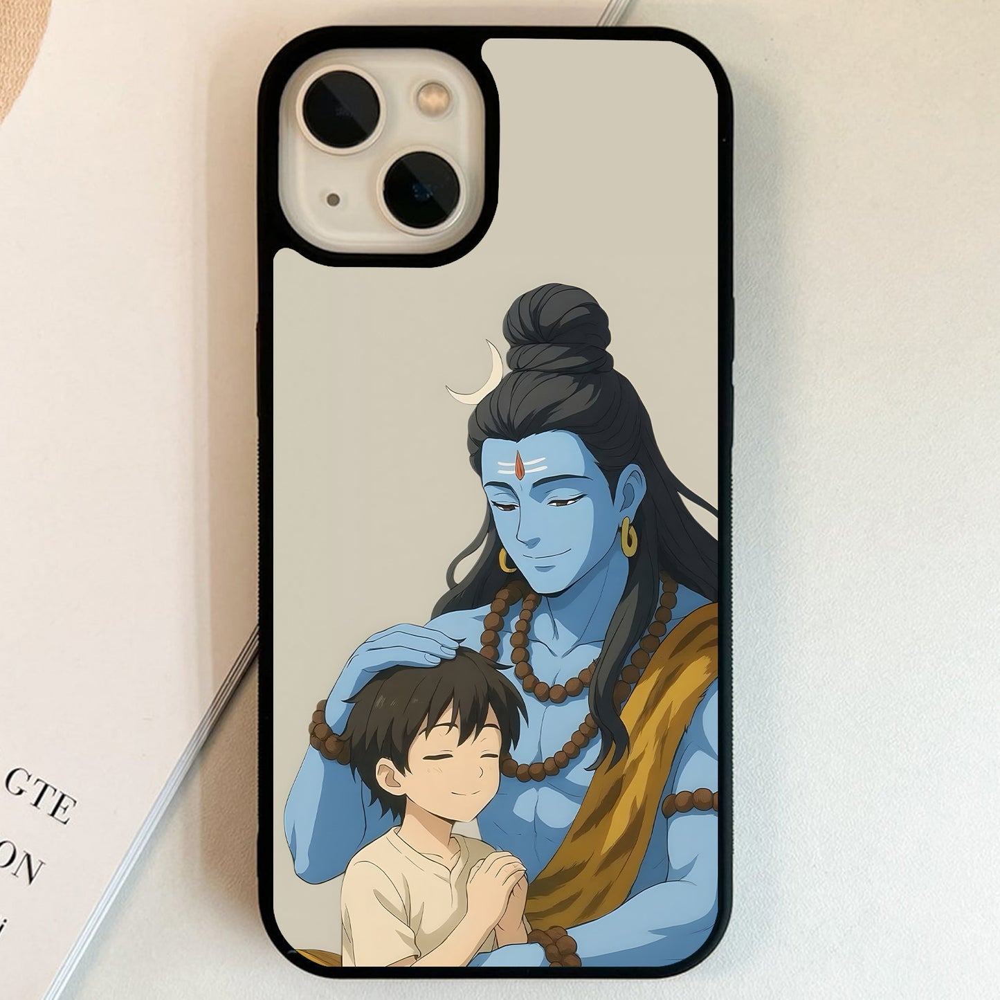 Mahadev Child Blessing Glass Case