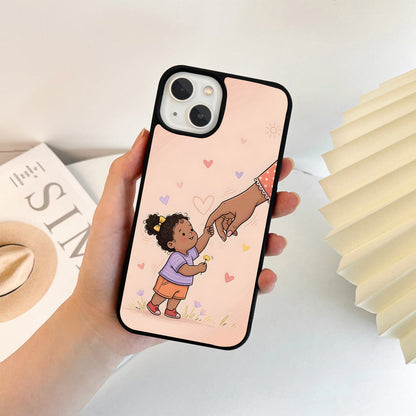 Mommy Hand Promise Glass Case