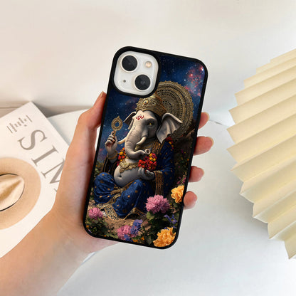 Divine Cosmic Ganesha Glass Case