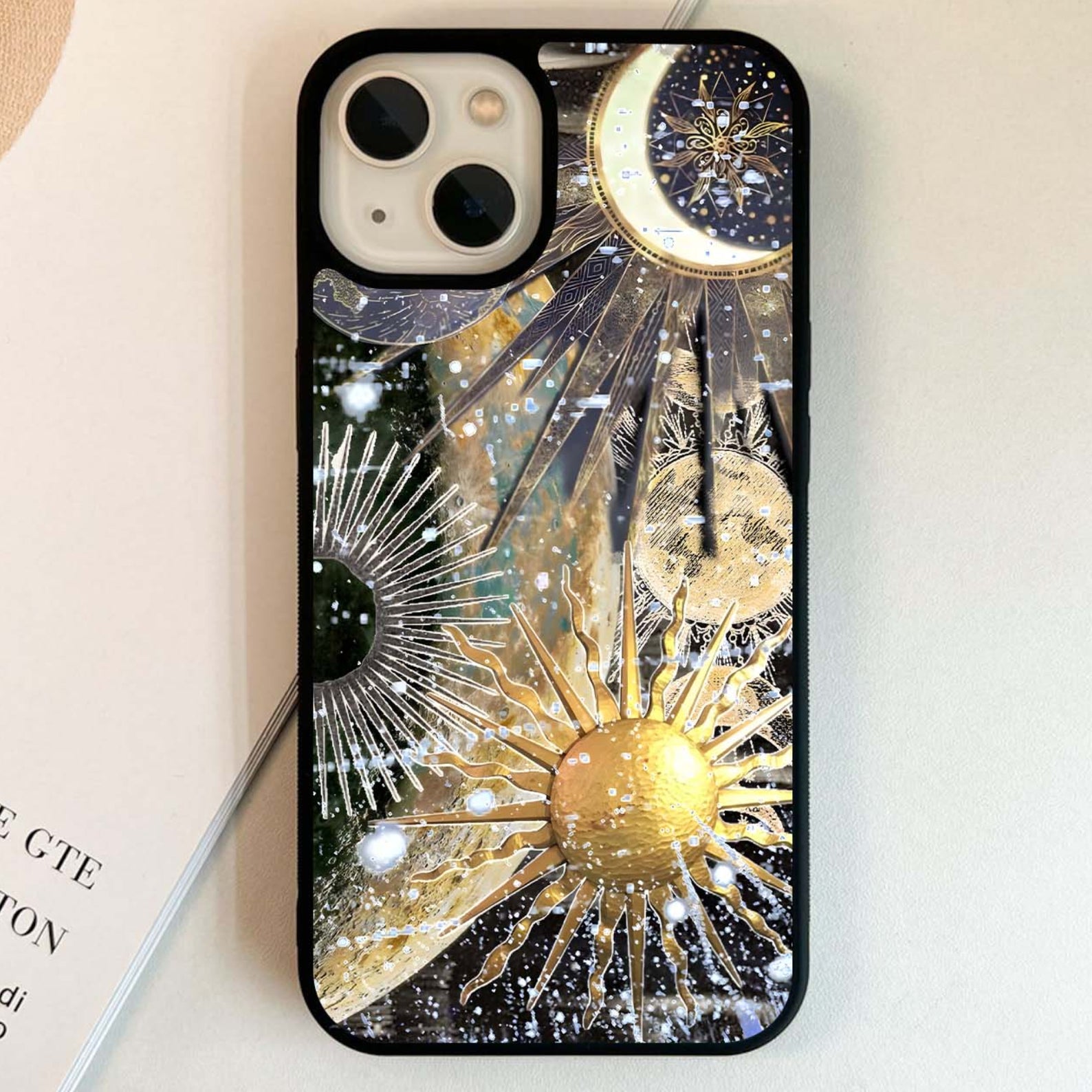 Celestial moon cosmic Glass Case – Phone Villa