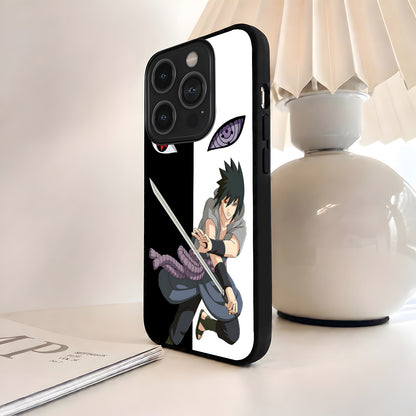 Naruto Sasuke Sharingan Glass Case