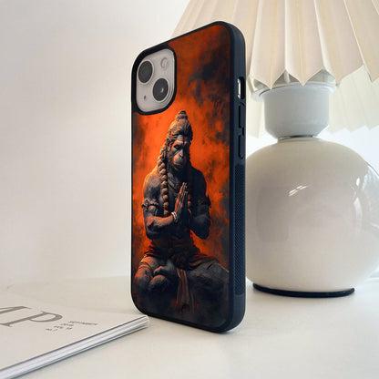 Sacred Hanuman Fire Glass Case