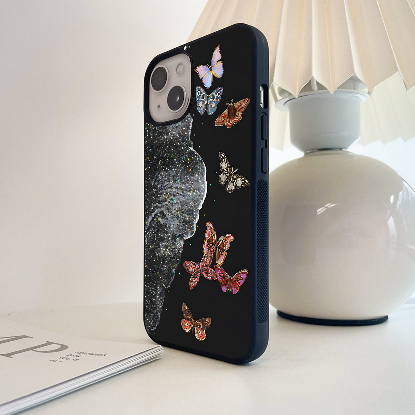 Butterfly Cosmic Soul Glass Case