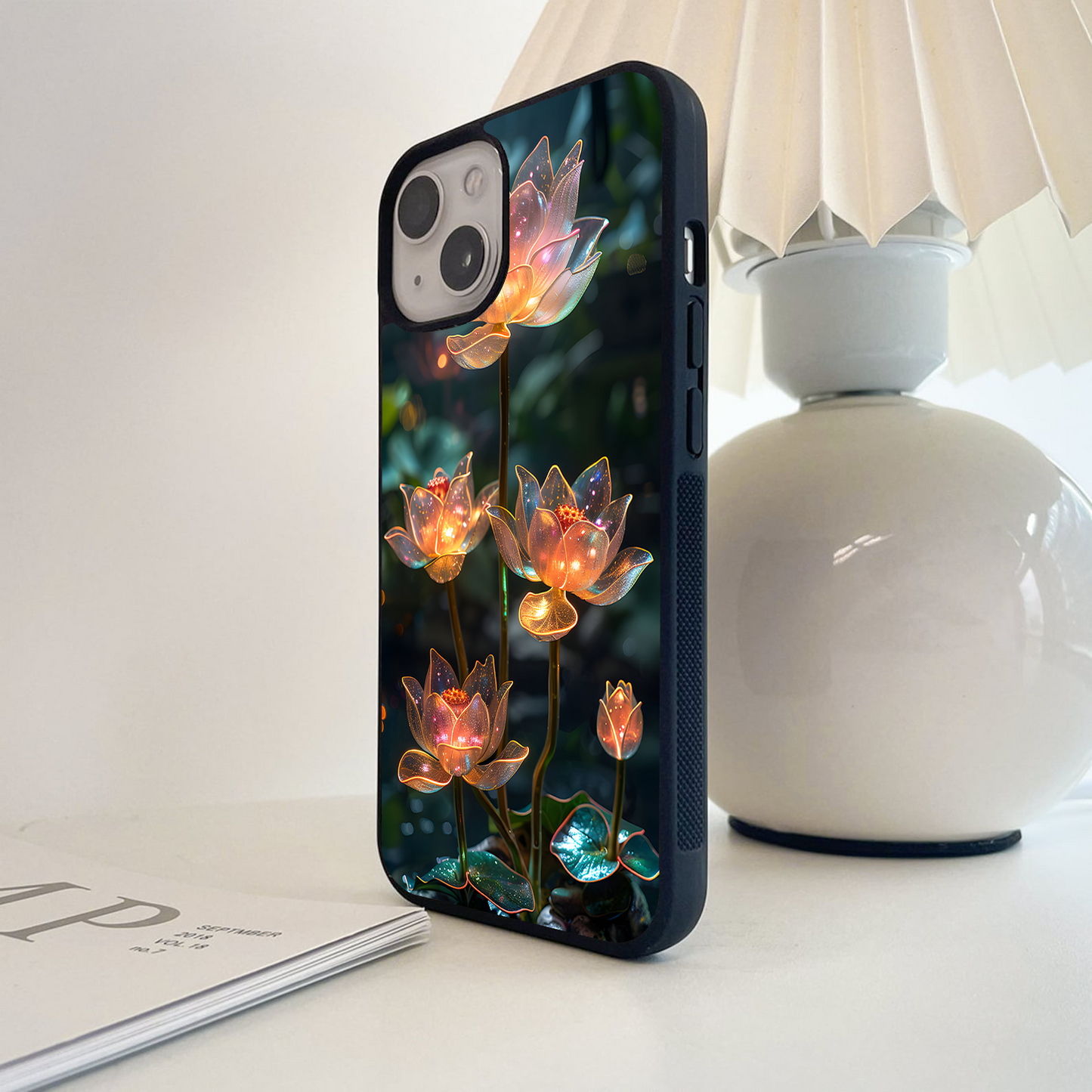 Celestial Lotus Light Glass Case