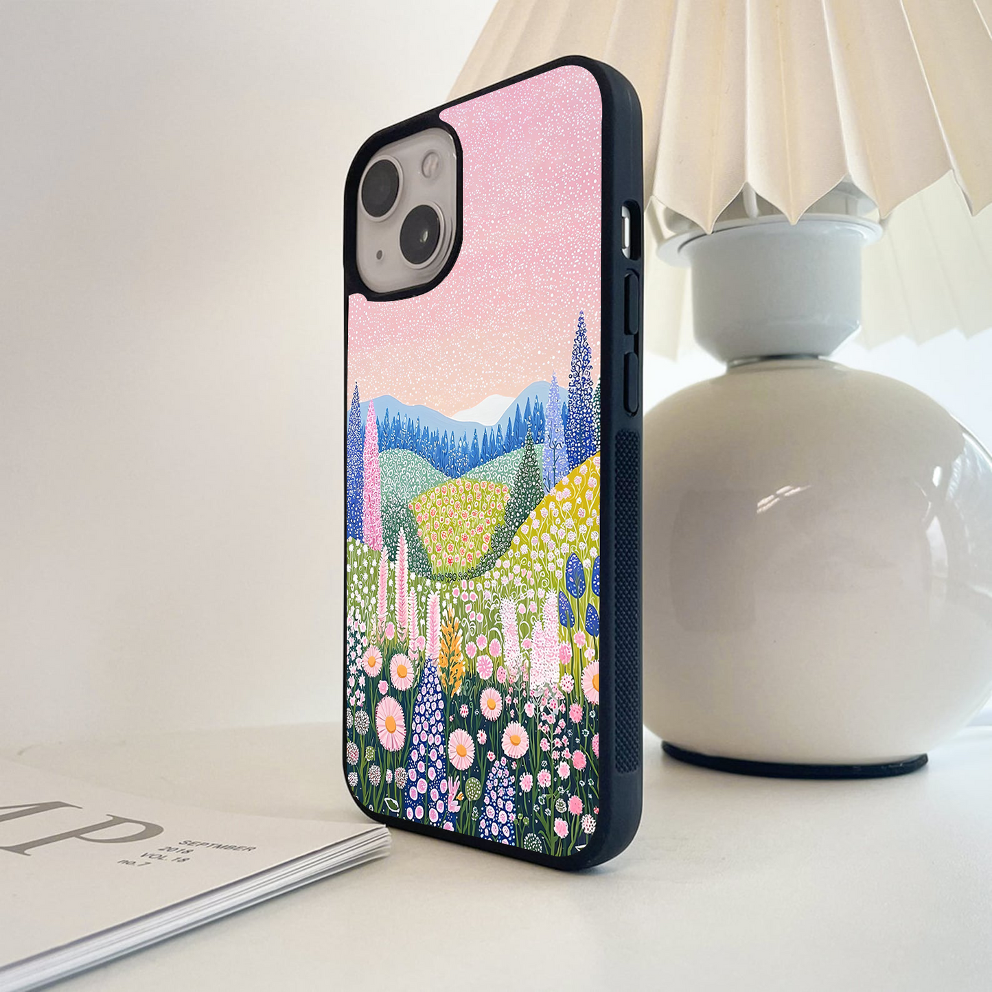 Snowfall Meadow Magic Glass Case