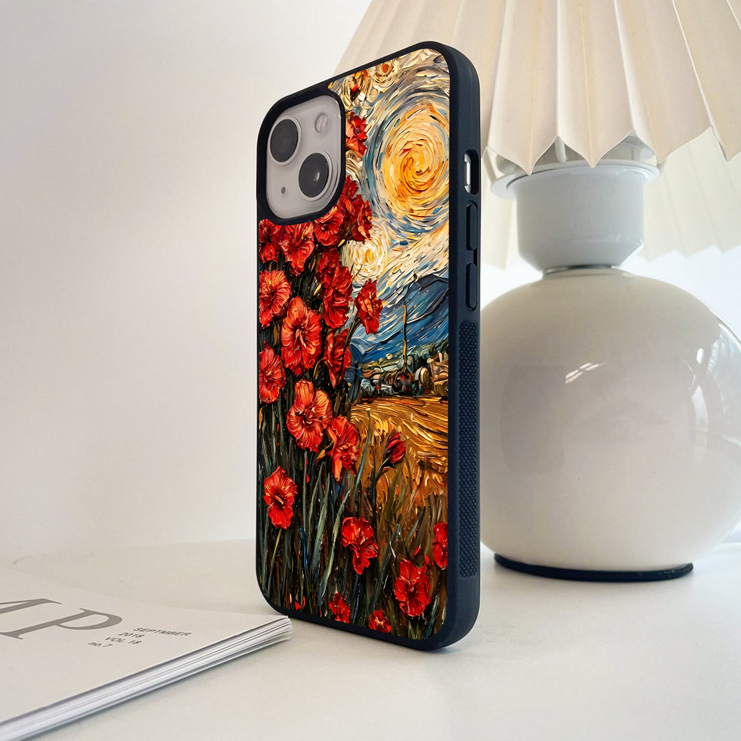 Crimson Breeze Dance Glass Case