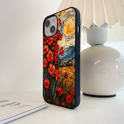 Crimson Breeze Dance Glass Case