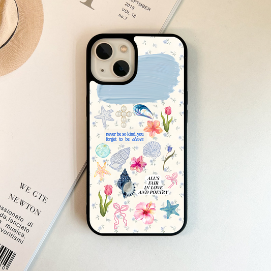Poetic Ocean Charm Glass Case