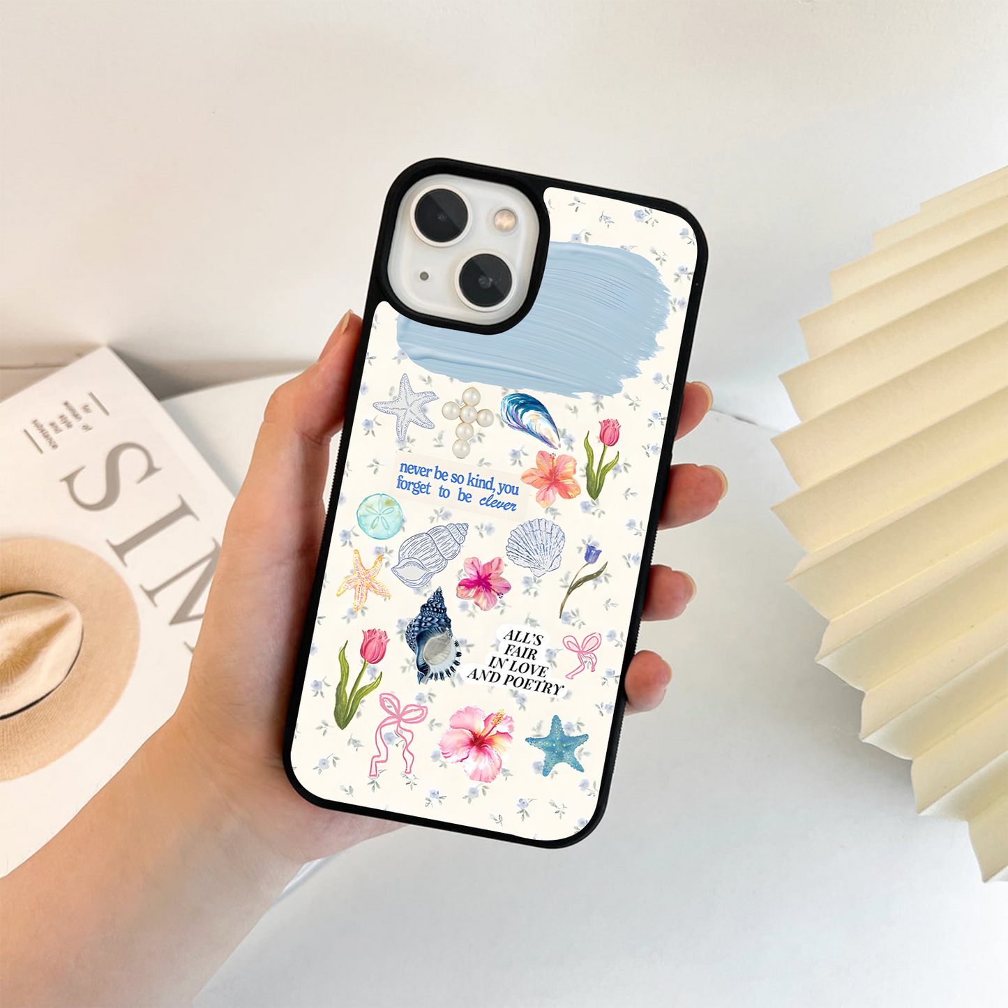 Poetic Ocean Charm Glass Case