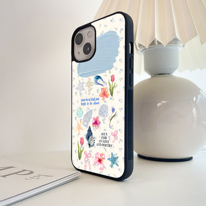 Poetic Ocean Charm Glass Case