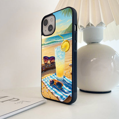Sunny Lemon Escape Glass Case