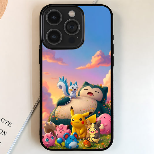 Pokemon Snorlax Dreams Glass Case