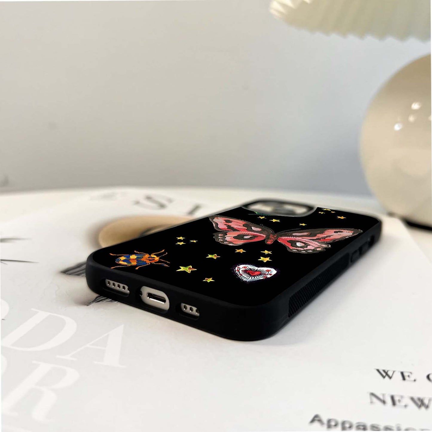 Celestial Pop Butterfly Glass Case