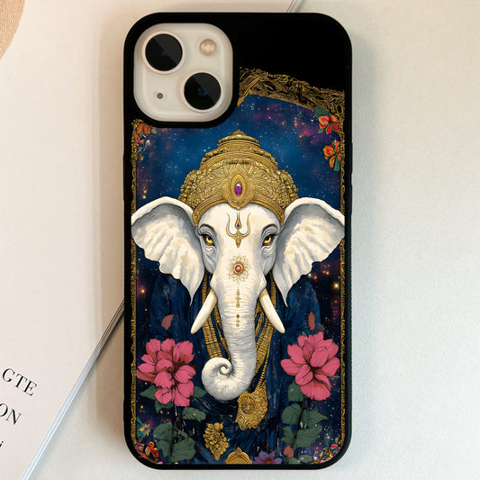 Cosmic Royal Ganesha Glass Case
