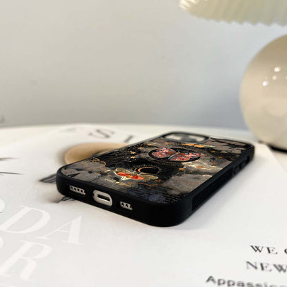 Celestial Moth Aura Glass Case